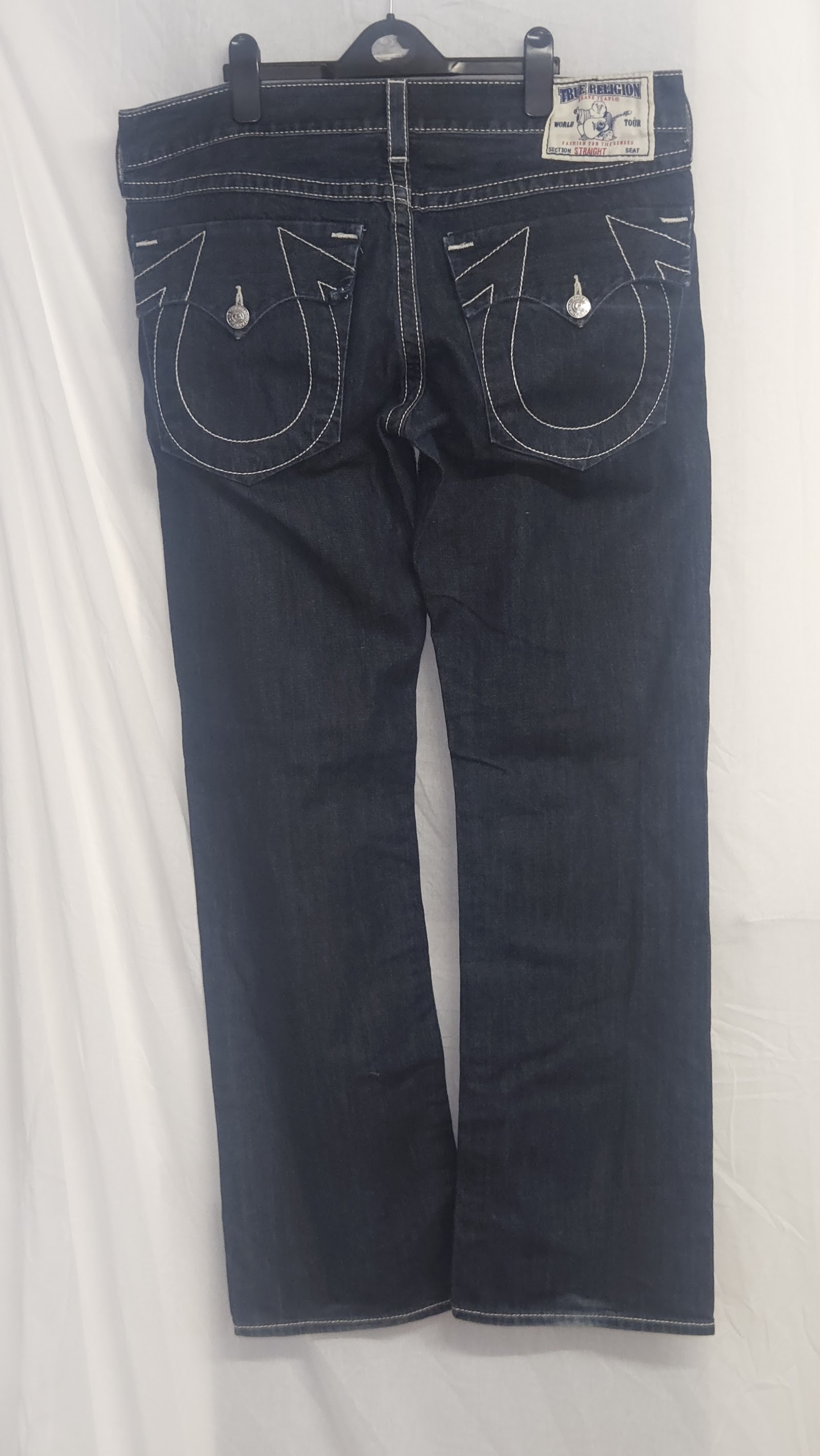 True Religion Rocco Washed Black Relaxed Skinny Jeans, W36, photo 11