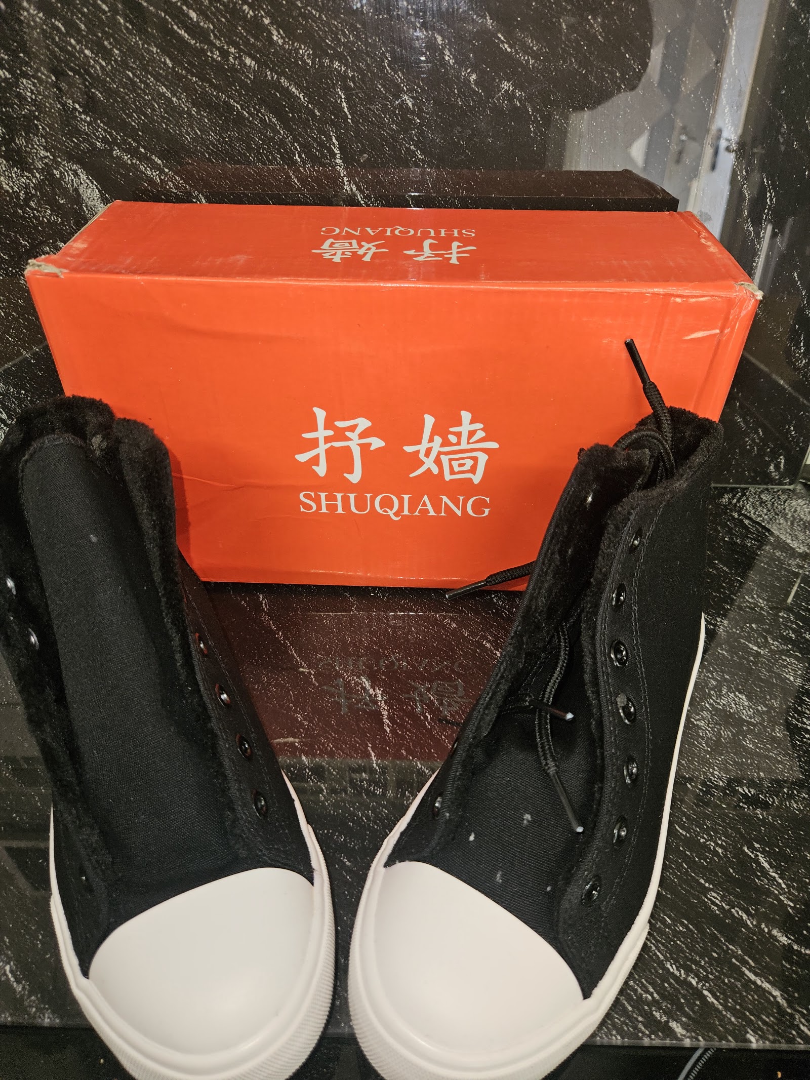 Genuine Unbranded Black Side-Zip Canvas High-Top Trainers Size EU 35 UK 2.5, EU 35 / UK 2.5 / CN 225, photo 8