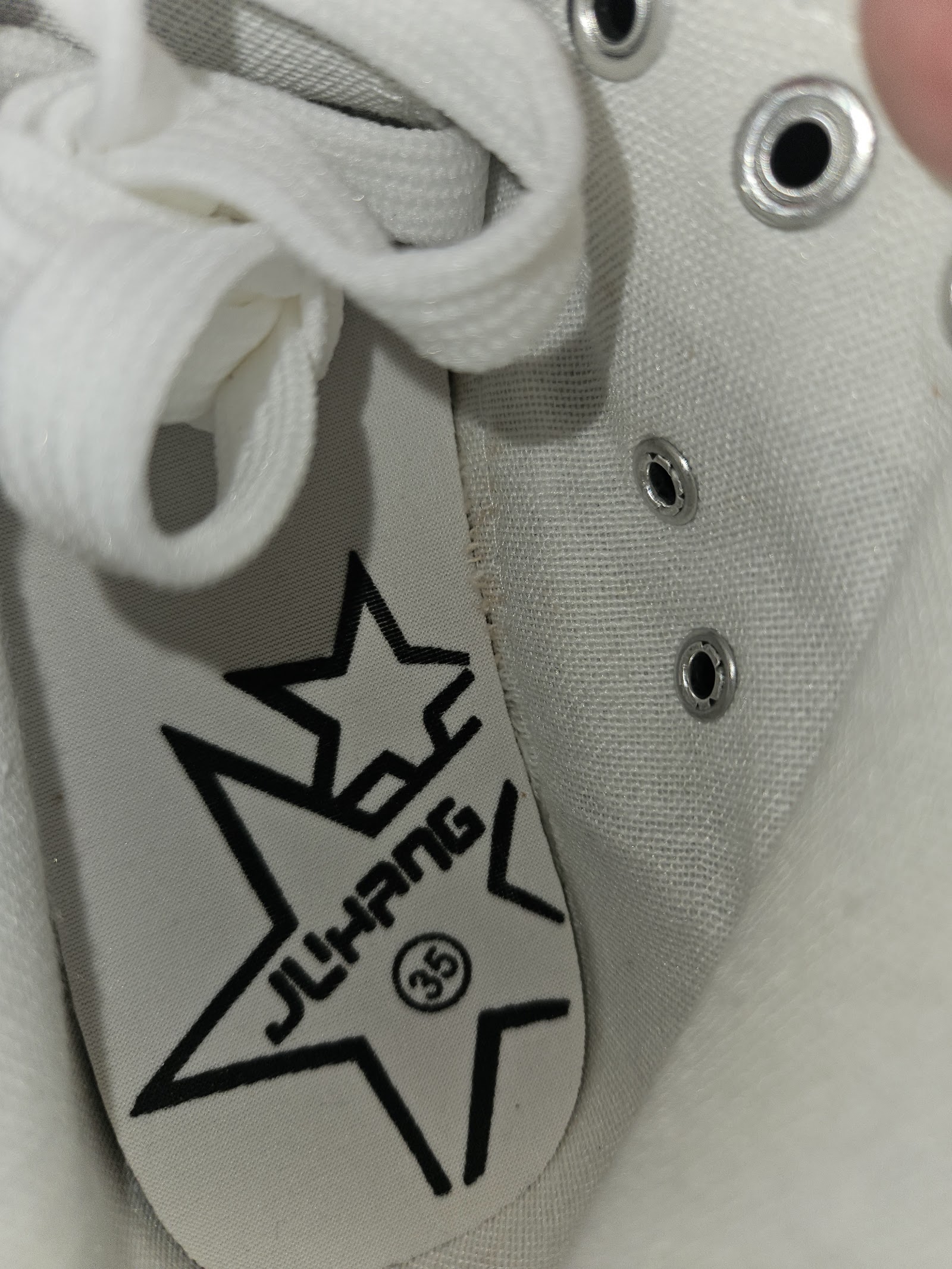Genuine HUANQIU Navy Canvas High-Top Trainers Size EU 35 UK 2.5, EU 35 / UK 2.5, photo 4