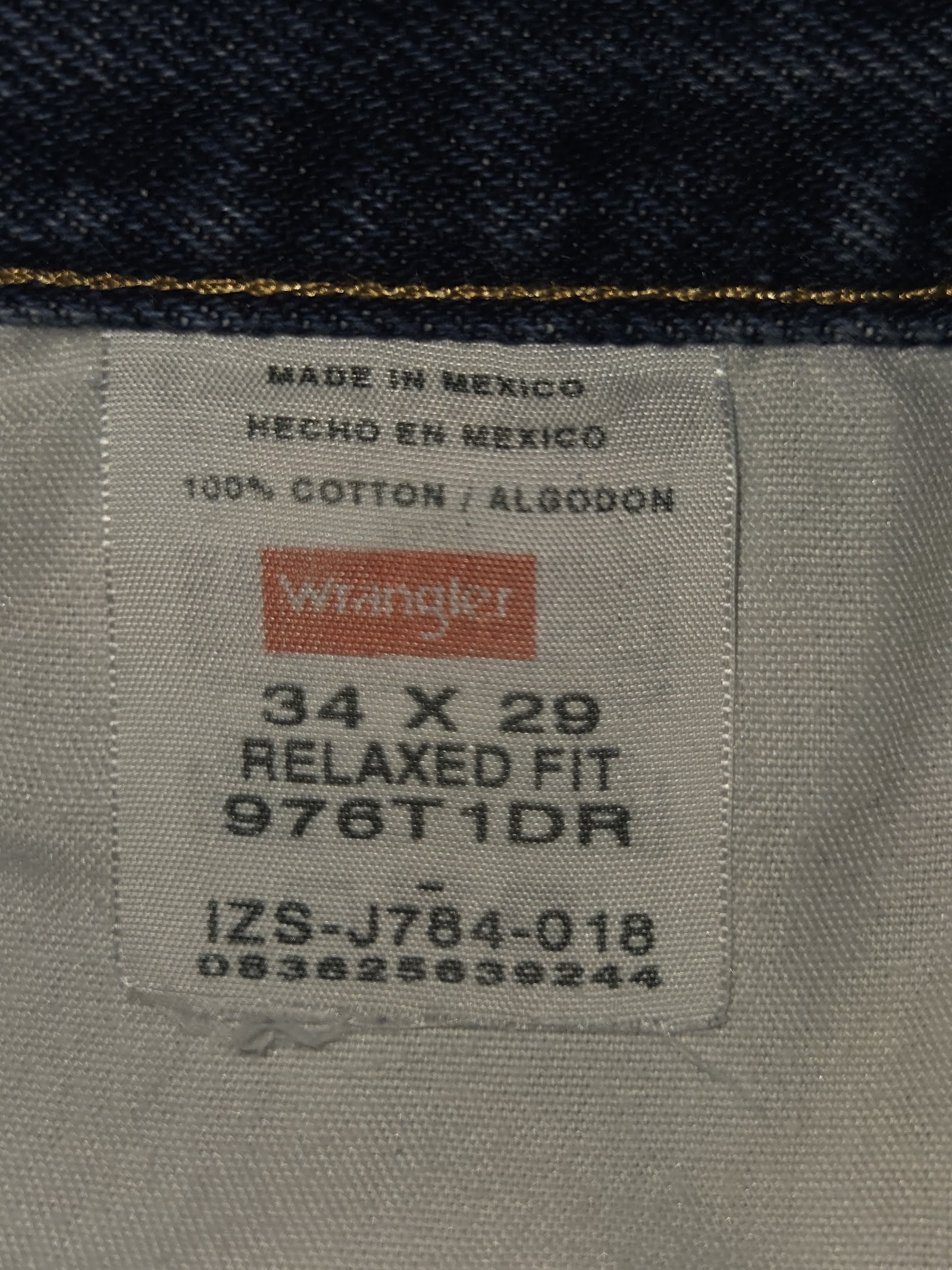 Genuine Wrangler Mid-blue relaxed-fit straight jeans, W34 L29, photo 4