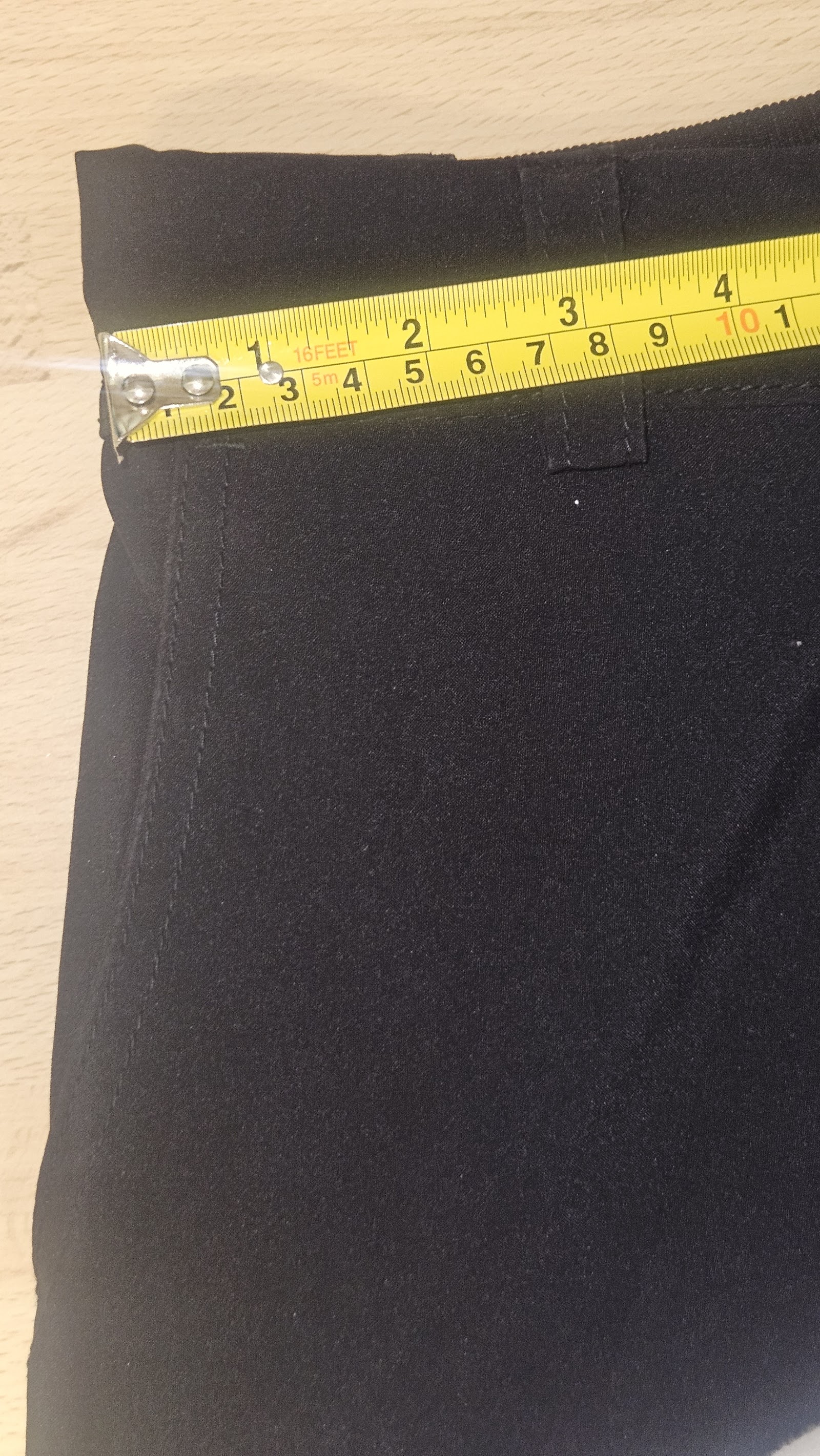Unbranded Black Smart Straight Leg Trousers, Measured W25 approx., photo 4