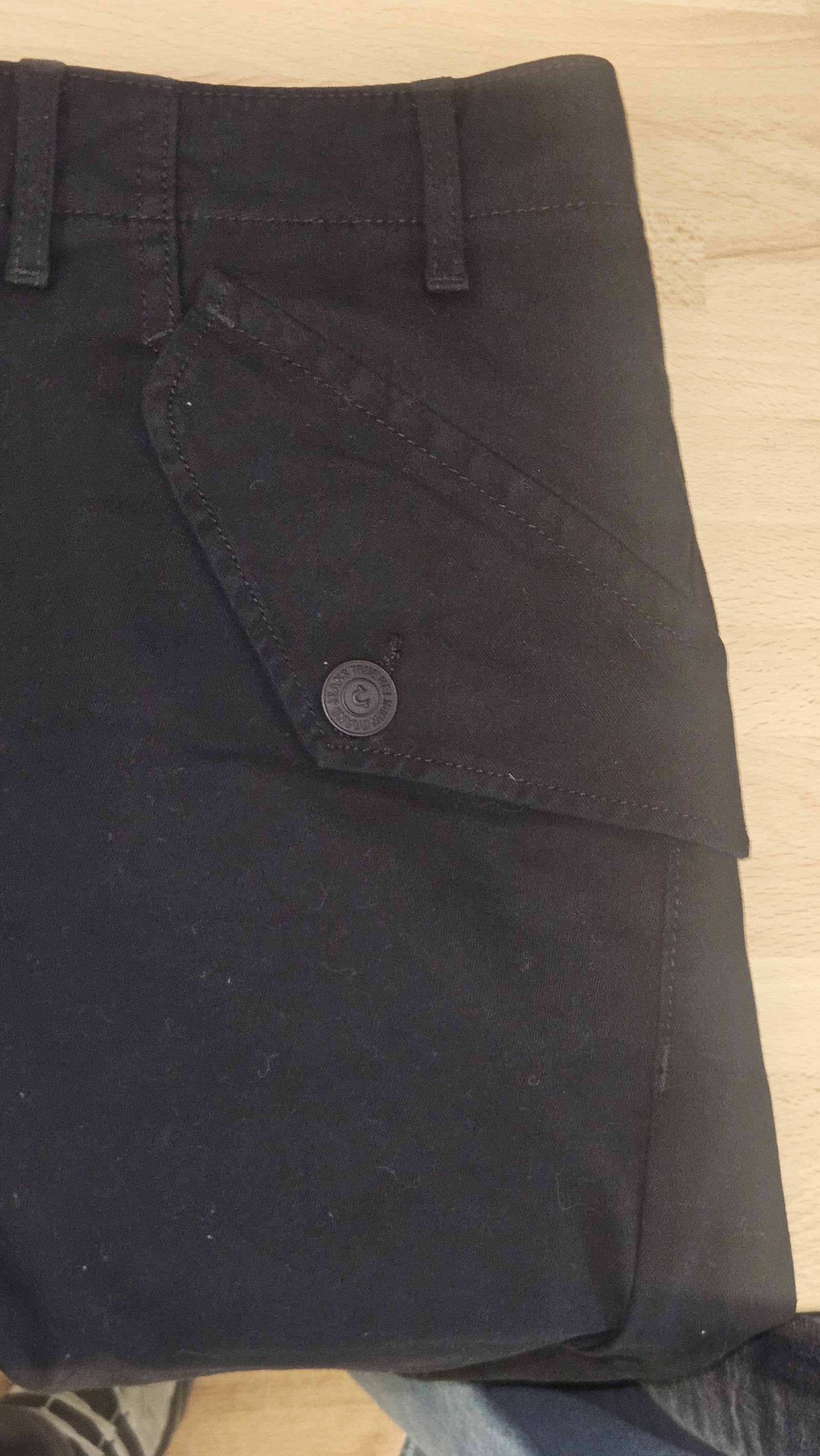 True Religion Black Drop Crotch Zip Cuff Trousers, 5 (labelled; system unspecified), photo 4