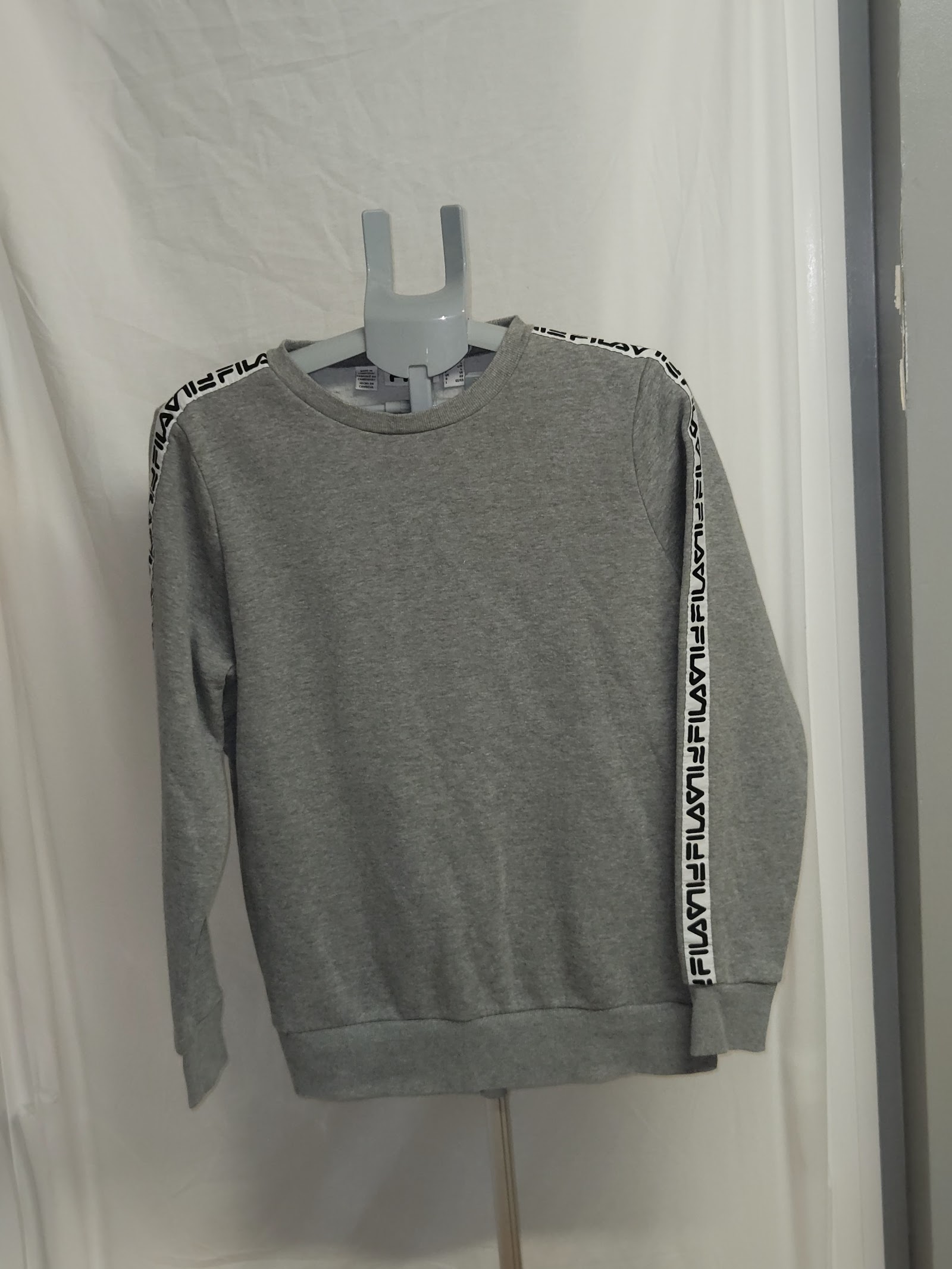 Fila Grey Logo Sleeve Sweatshirt