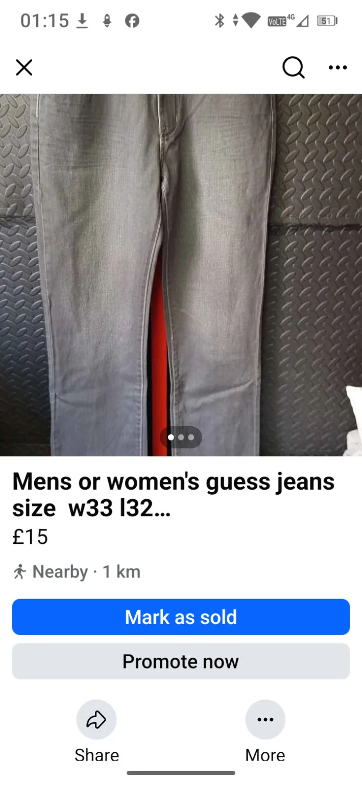 Guess Jeans Adult grey straight-leg jeans