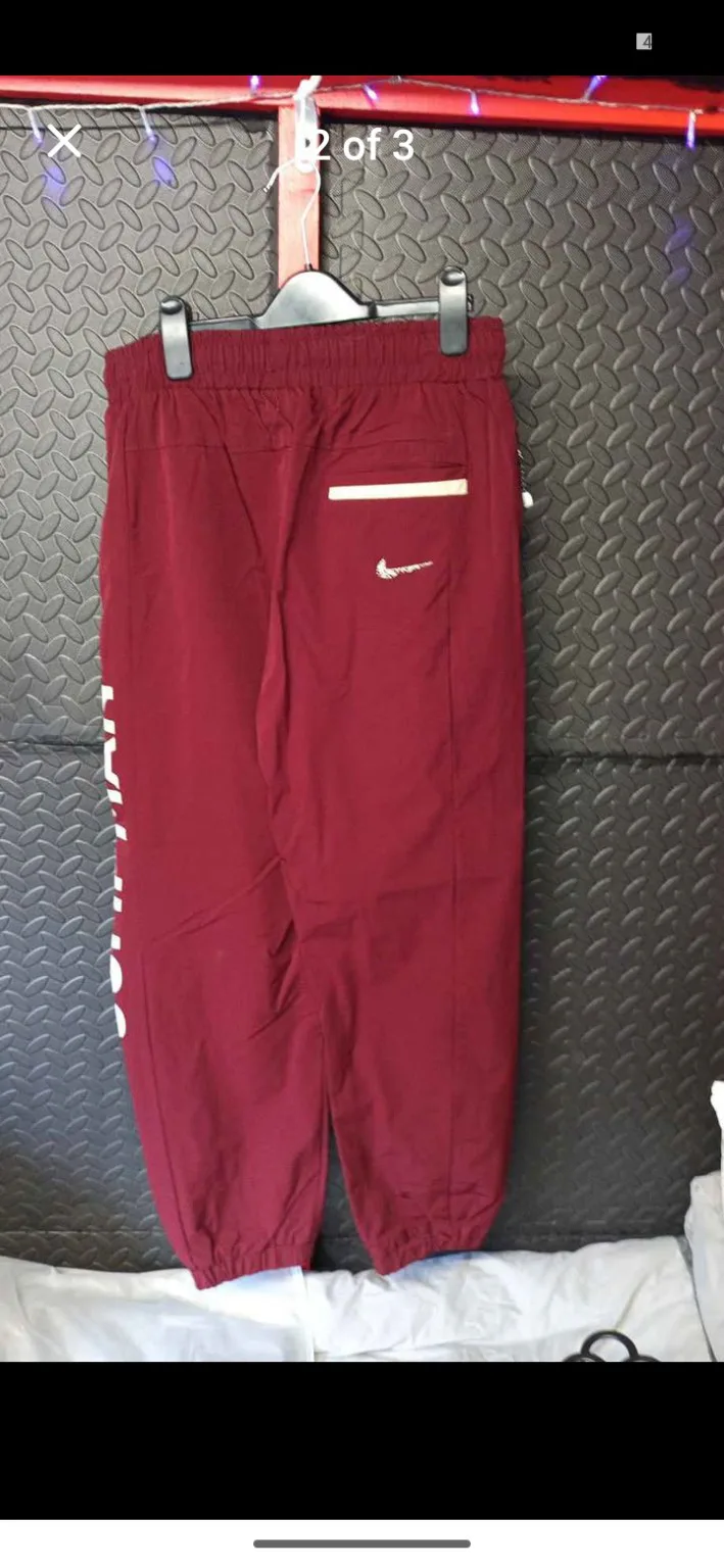 Jordan / PSG Burgundy PSG Jumpman cuffed joggers