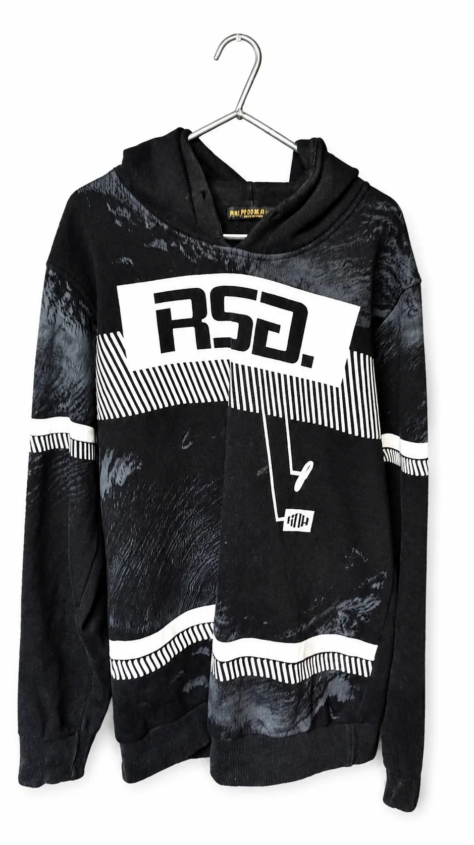 Ripro Black and white graphic hoodie