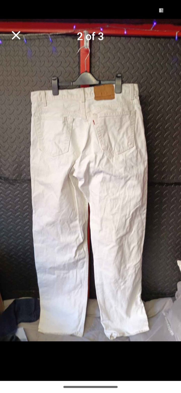 Genuine Levi’s White Red Tab straight-leg jeans, W36 L34, photo 2