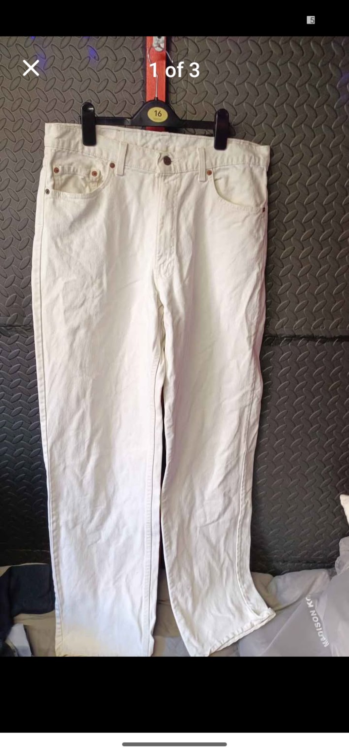 Genuine Levi’s White Red Tab straight-leg jeans, W36 L34, photo 4