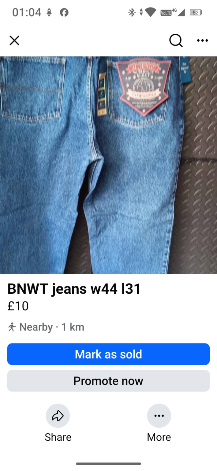 Authentic Blue jeans with tags — Pair 2
