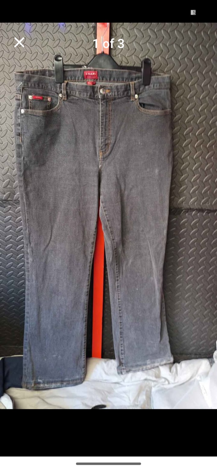 Genuine Chaps Adult grey jeans, UK 14 / W32 L30, photo 3