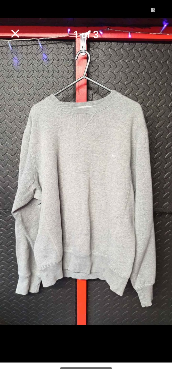 Genuine Nike Grey crew-neck sweatshirt, Approx. Large–XL, photo 2