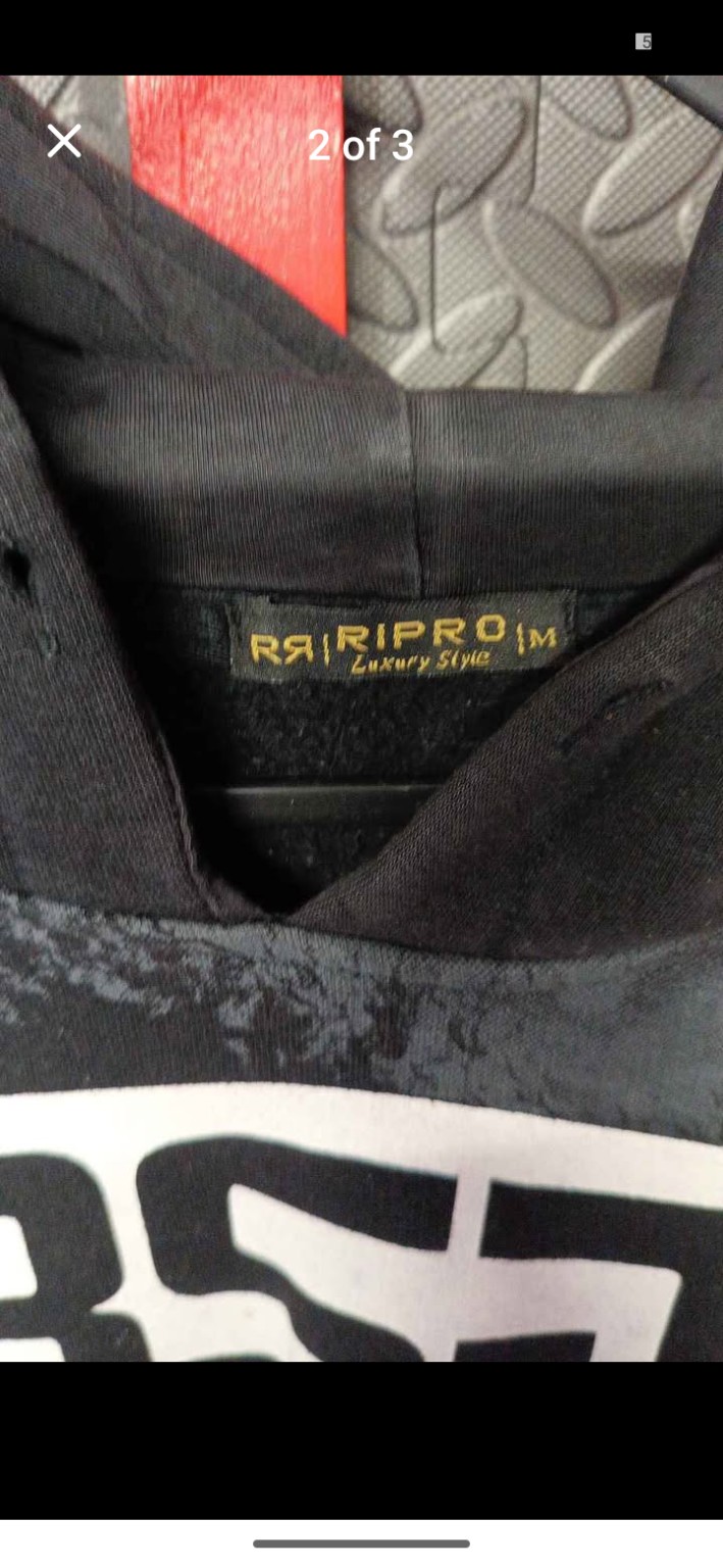 Genuine Ripro Black and white graphic hoodie, Medium, photo 3