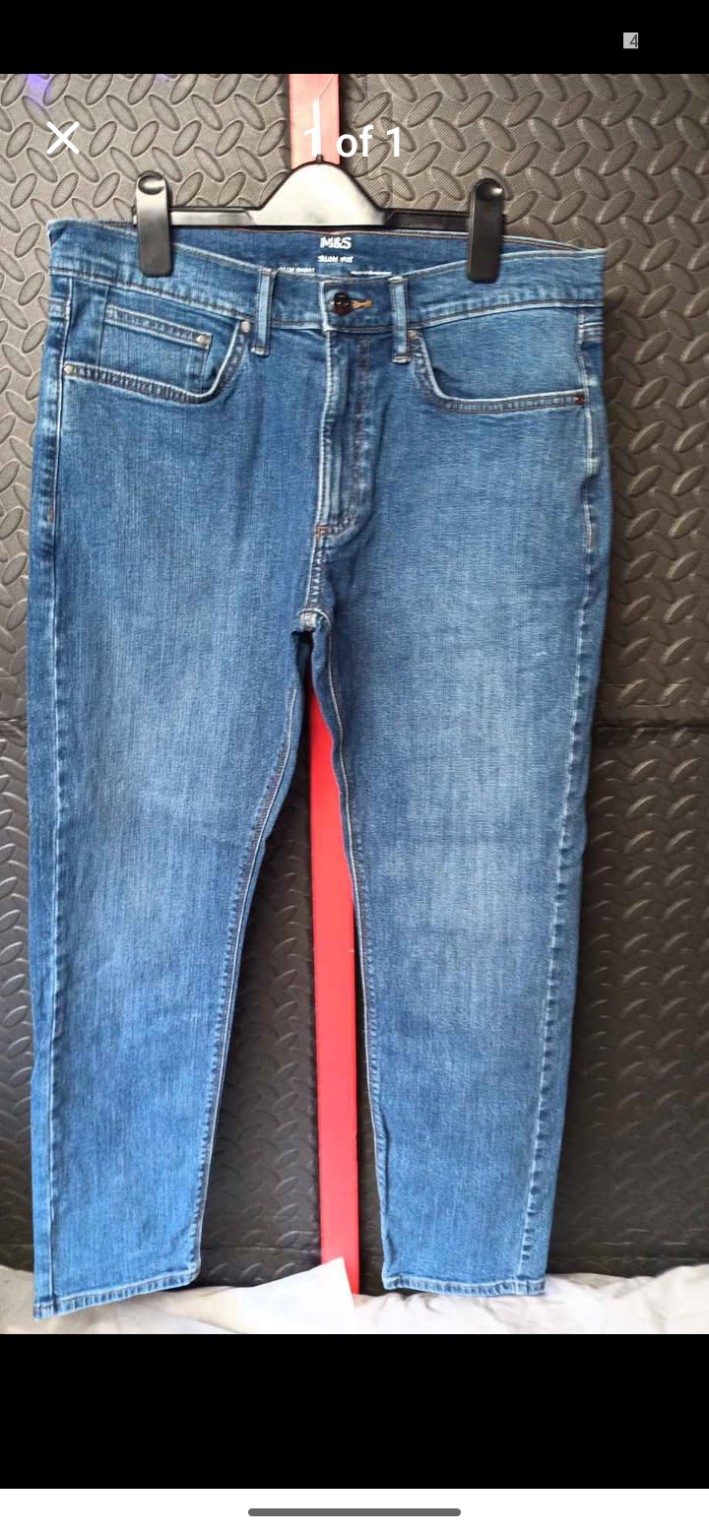 M&S Blue slim-fit jeans