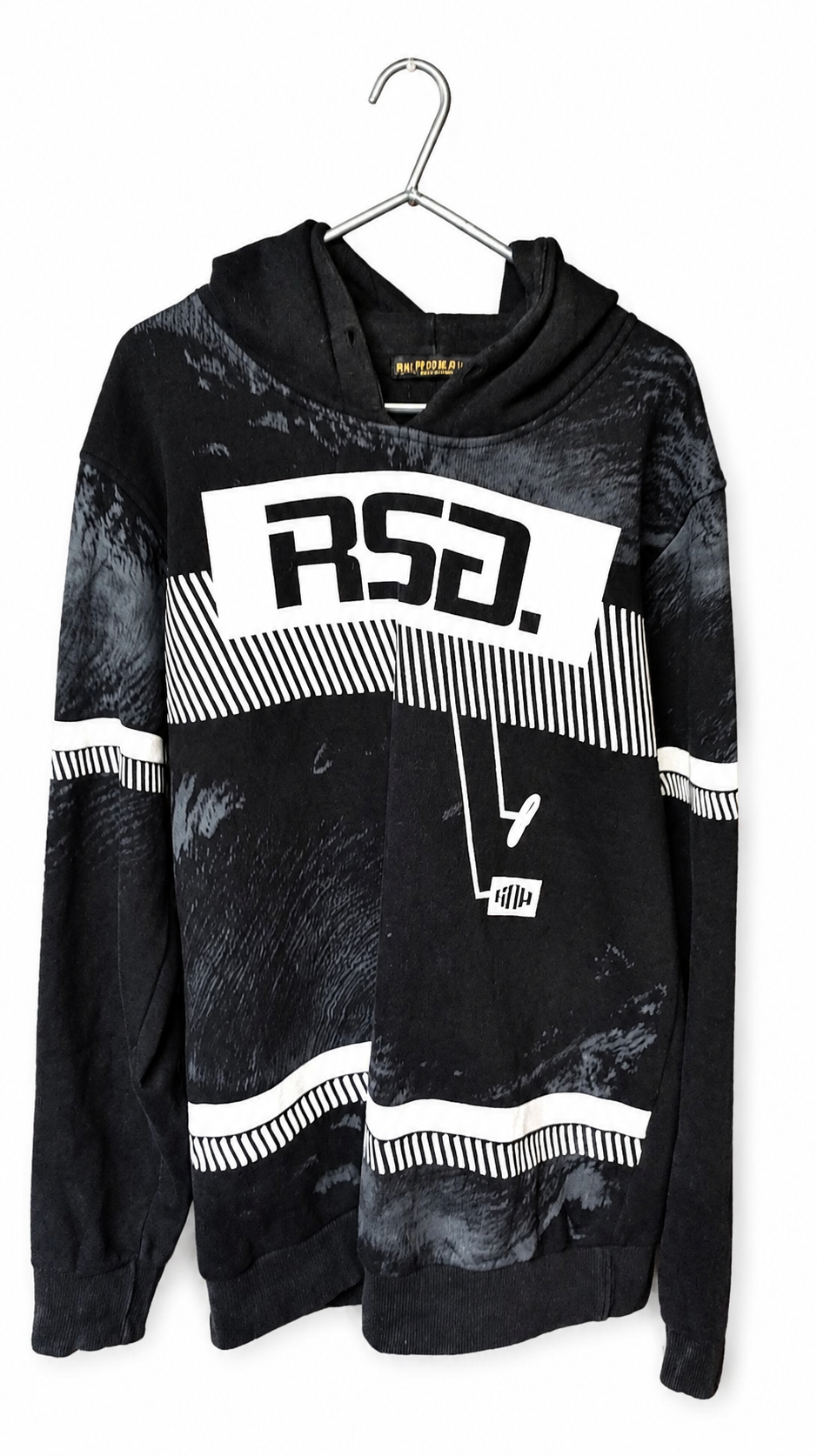 Genuine Ripro Black and white graphic hoodie, Medium, photo 1