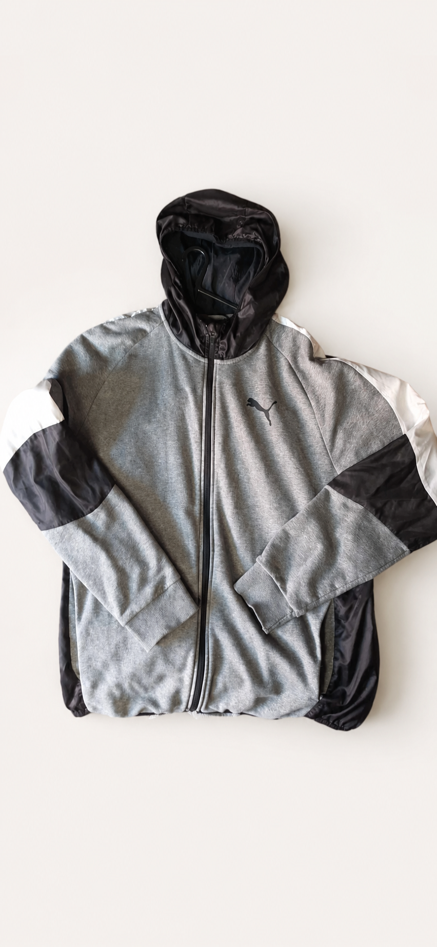 Puma Grey and black thin full-zip jacket